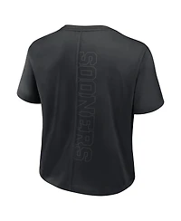 Nike Women's Black Oklahoma Sooners Performance Cropped T-Shirt