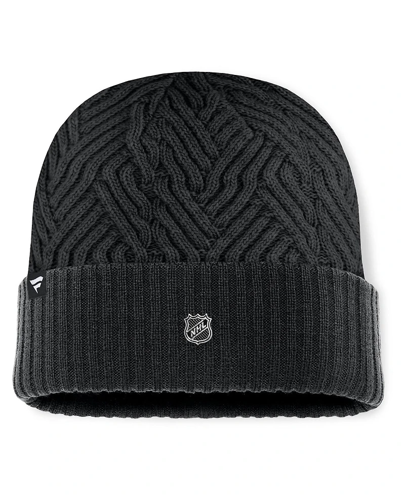 Fanatics Men's Black St. Louis Blues Authentic Pro Road Cuffed Knit Hat