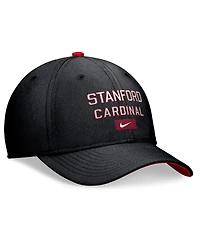 Nike Men's Black Stanford Cardinal Primetime Rise Swoosh Flex Hat