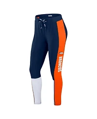 Wear by Erin Andrews Women's Navy/Orange Denver Broncos Color-Block Leggings