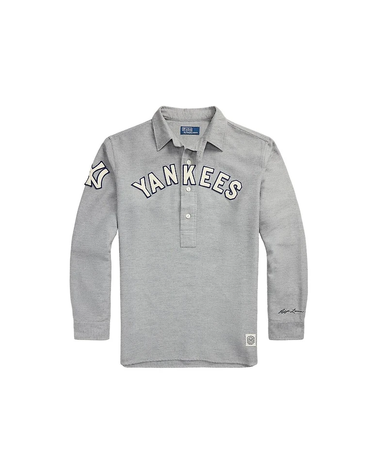 Polo Ralph Lauren Men's Heather Gray New York Yankees Fielder Long Sleeve
