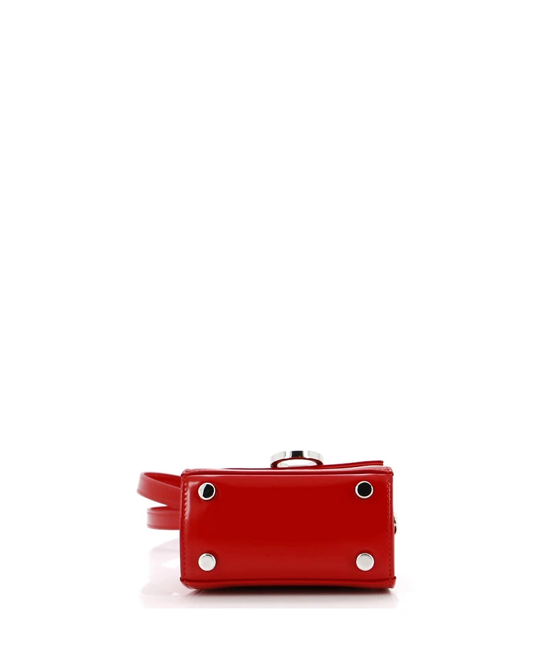 Pre-Owned Salvatore Ferragamo Xs Iconic Top Handle Bag Leather