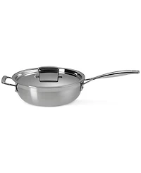 Le Creuset Classic Stainless Steel Round Chefs Pan, 3.5 Qt.