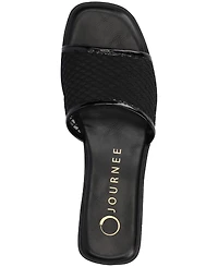 Journee Collection Women's Breckley Mesh Slide Flat Sandals