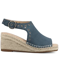 Journee Collection Women's Crisie Peep Toe Espadrille Wedge Sandals