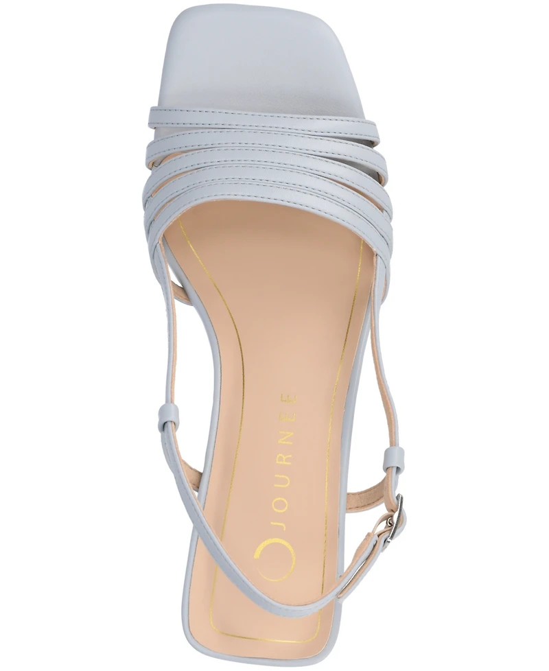 Journee Collection Women's Shayana Slingback Block Heel Sandals