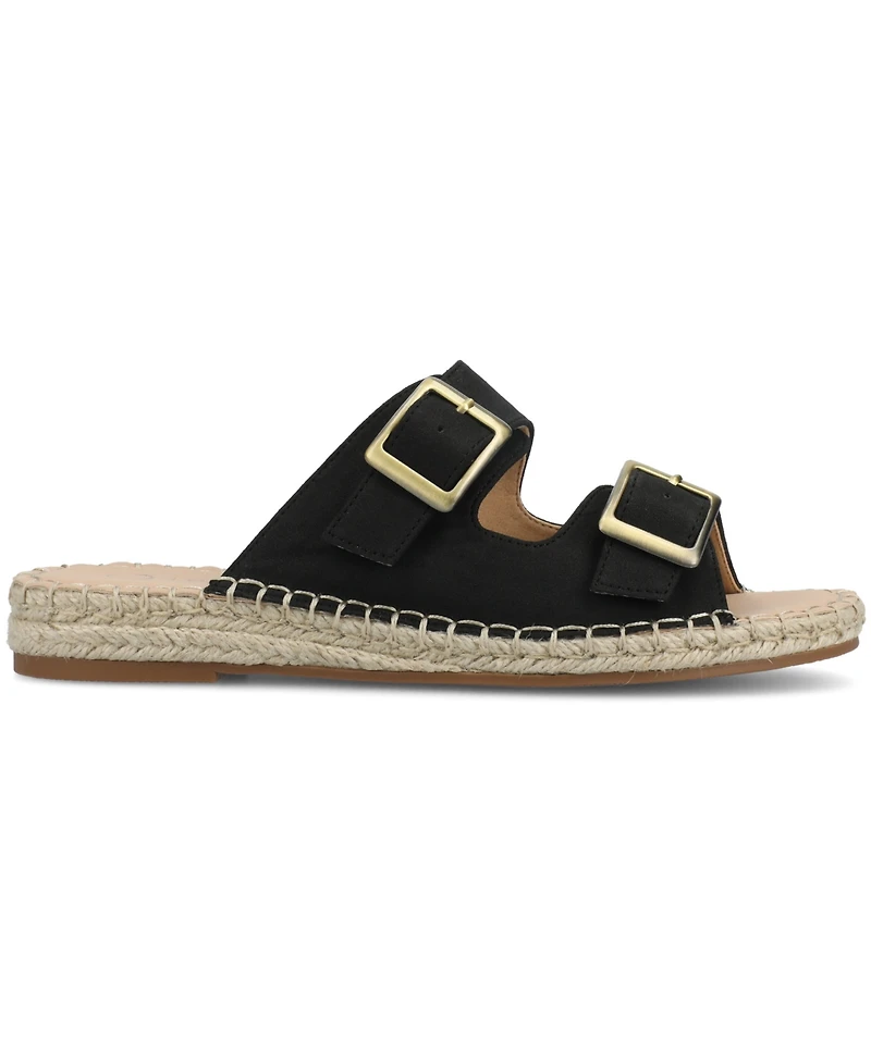 Journee Collection Women's Tresah Double Strap Espadrille Sandals