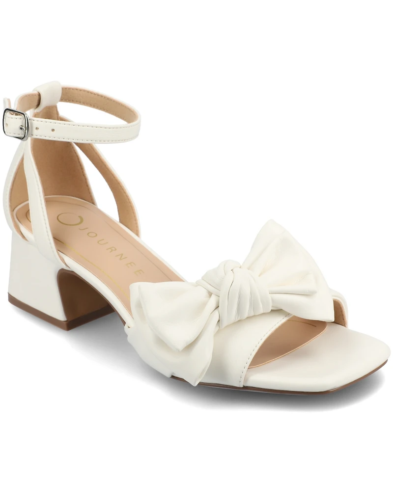 Journee Collection Women's Zevi Block Heel Dress Sandals