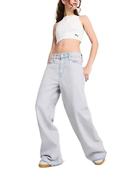 Puma Women's Wardrobe Essential Ribbed Cropped Top