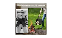 Wood Storage Holder – Sturdy Rack for Firewood and Logs Indoor or Outdoor Use