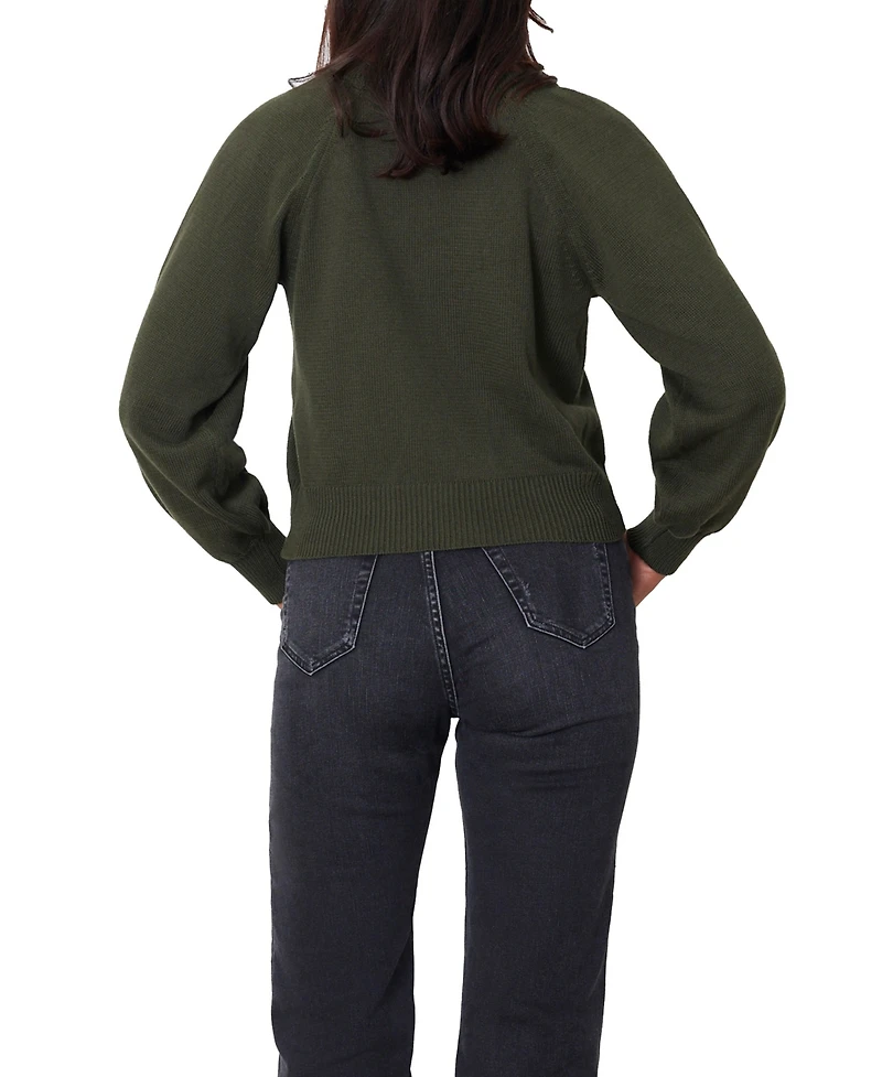 Paneros Clothing Women s Cotton Greta Cardigan Forest Green