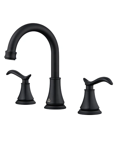 2 Handle Bathroom Faucet 3 Hole Sink with Pop-up Drain Vanity Faucets, Brushed Nickel