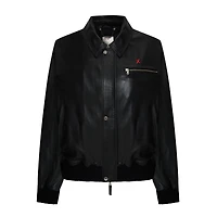 Pcfg Men's Bomber Leather Jacket