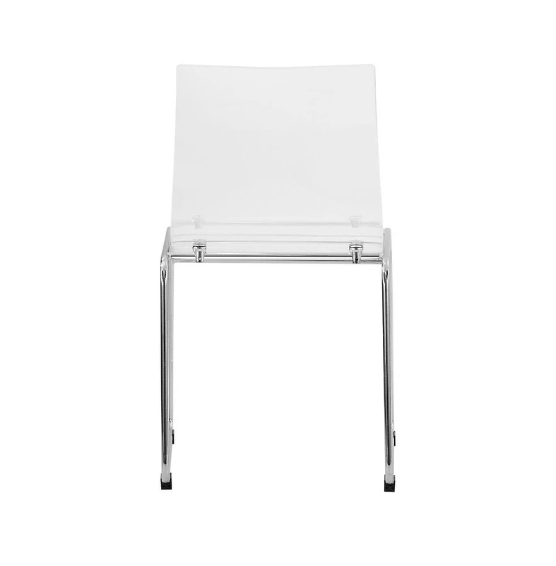 LeisureMod Lima Modern Acrylic Chair