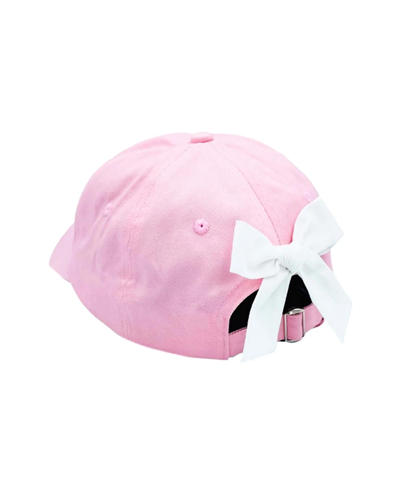 Bits & Bows Girls Strawberry Bow Baseball Hat