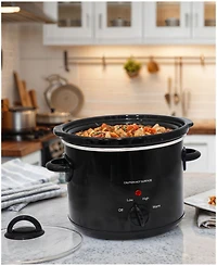 Elite Cuisine 3 Quart Slow Cooker Black