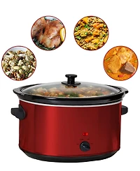 Elite Cuisine 8.5 Quart Stainless Steel Slow Cooker