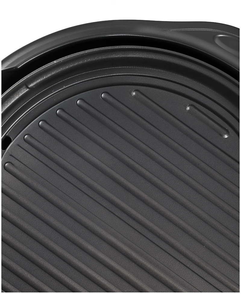 Elite Cuisine 11" Electric Indoor Grill with Tempered Glass Lid
