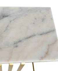 StyleCraft Home Collection 2-Pc. Marble Angie Glam Table