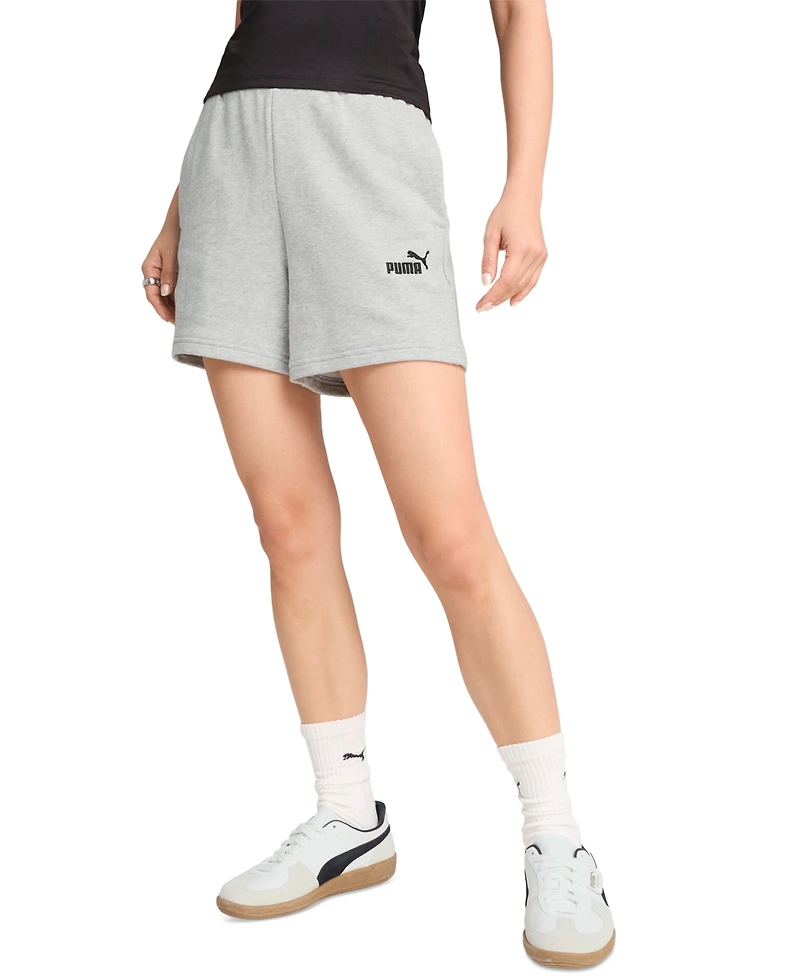 Puma Women's Essential Small No.1 Logo High-Waisted Shorts