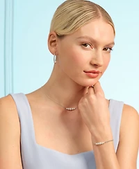 Olivia Burton Cultivated Pearls and Beads Silver Tone Bracelet