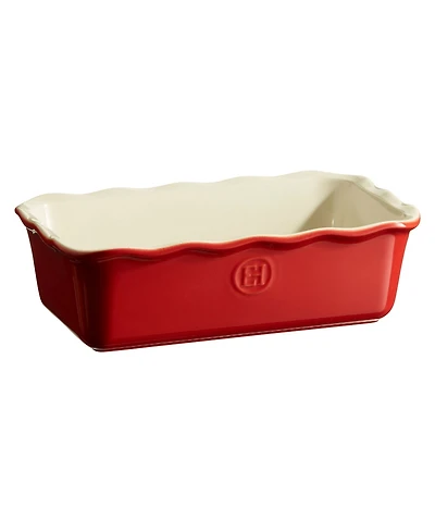 Emile Henry Ceramic 10" x 5" Ruffled Loaf Pan
