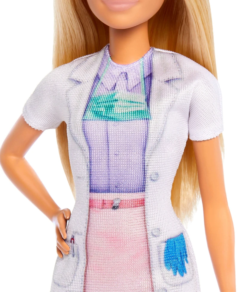 Barbie Dentist Doll with Blonde Fashion Doll, 1 Kid Doll, Medical Doctor Furniture & Accessories
