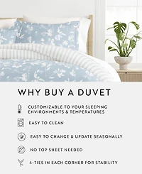 ienjoy Home Utra Soft Reversible 3-Pc. Duvet Cover Set, Full/Queen