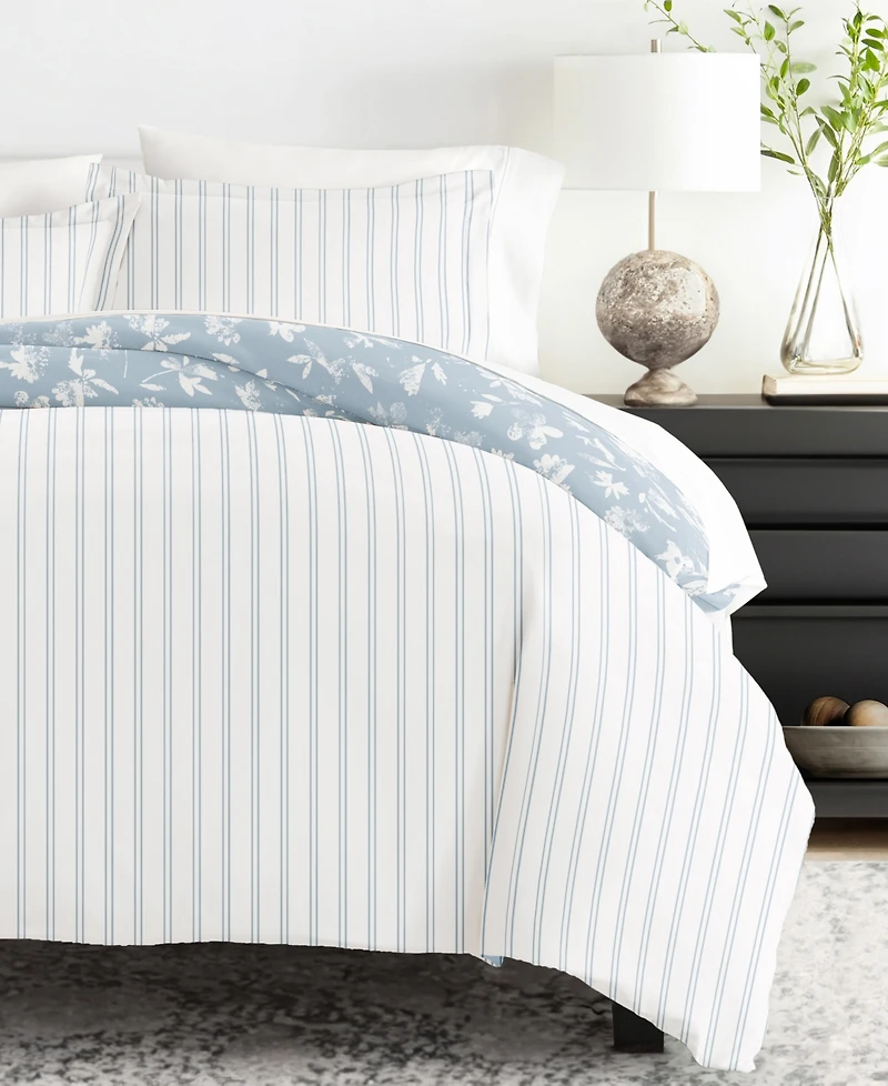 ienjoy Home Utra Soft Reversible 3-Pc. Duvet Cover Set, Full/Queen