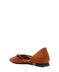 Schutz Women's Rue Buckle Pointed Toe Flats