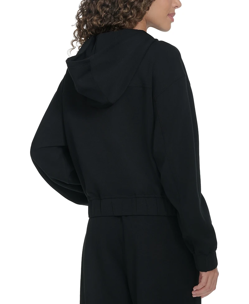 Starter Women's Scuba Solid-Color Snap Shacket