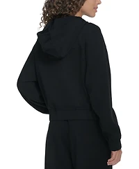 Starter Women's Scuba Solid-Color Snap Shacket