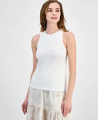 Jones New York Women's Cutaway Applique Tank Top