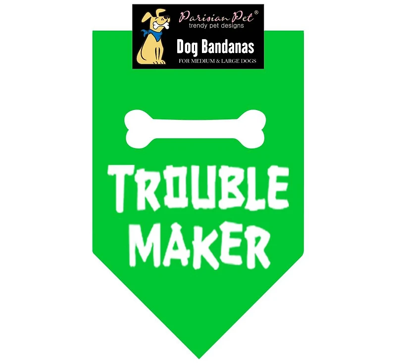 Parisian Pet Troublemaker Dog Bandana