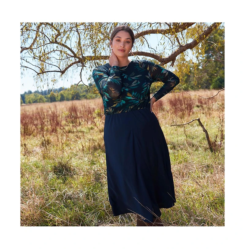 Azura Satin A-Line Skirt