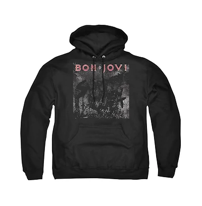 Bon Jovi Mens Slippery Cover Adult Pull Over Hoodie