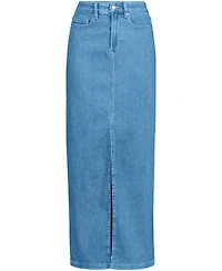 Lands' End Women's Soft Denim Maxi Skirt