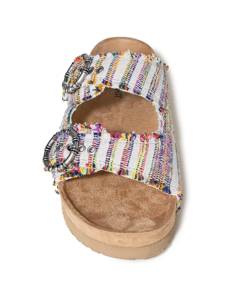 Minnetonka Women's Georgine Buckle Slide Sandals