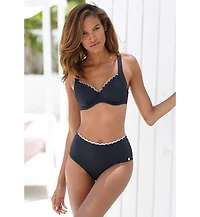 Lascana Women's Scalloped Underwire Bikini Swimsuit Top Bra Sizing