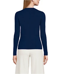 Lands' End Women's Drifter Baby Cable VNeck Cardigan Sweater - Set Top