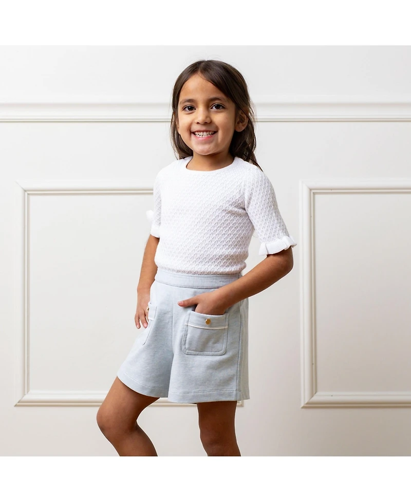 Hope & Henry Big Girls French Terry Pull-On Short