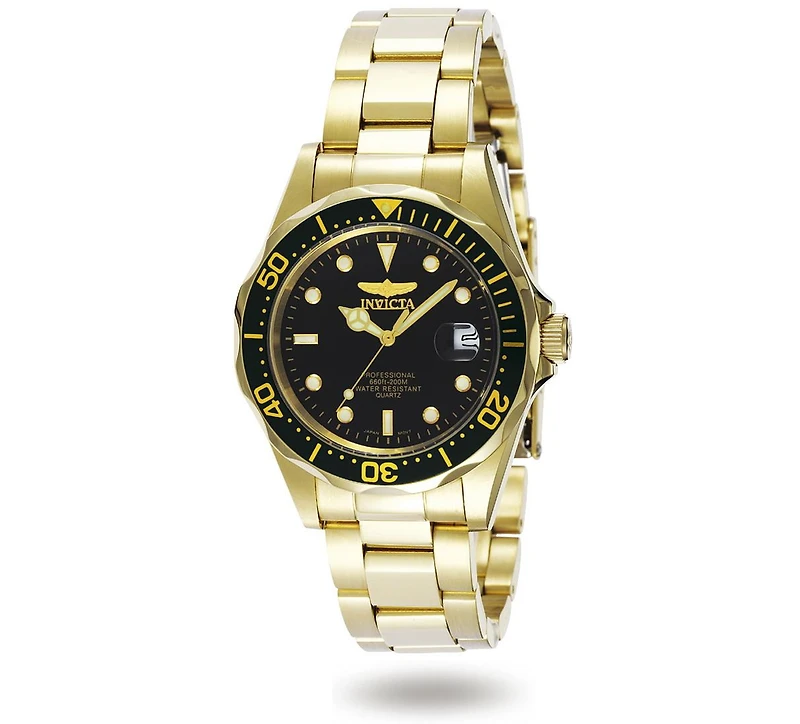 Invicta Men's 8936 Pro Diver Quartz 3 Hand Black Dial Watch