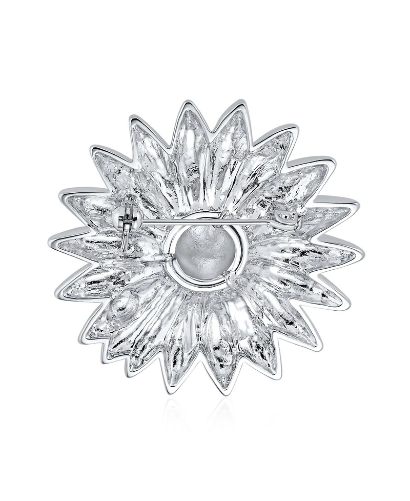 Bling Jewelry Two Tone Brooch Pin Fashion Ladybug Sunflower Daisy Scarf Silver Gold Plated