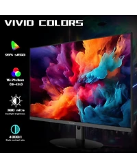XGaming 27 Inch Monitor, 1080P Ultra Thin Frameless Computer Monitor 100Hz, 99% sRGB, Low Blue Light, Hdmi Vga Gamer Fhd Monitor Supports Vesa, Dual S
