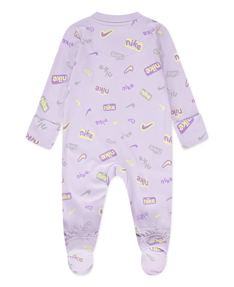Nike Baby Girls or Boys Printed Footed Coverall