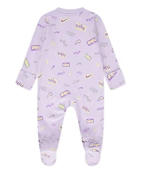 Nike Baby Girls or Boys Printed Footed Coverall