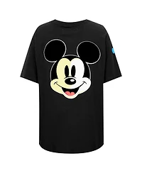 Freeze Max Women's Black Icons Expression Boyfriend T-Shirt