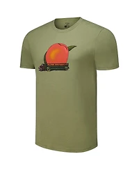 Section 119 Men's and Women's Olive The Allman Brothers Band Peach Logo Tri-Blend T-Shirt