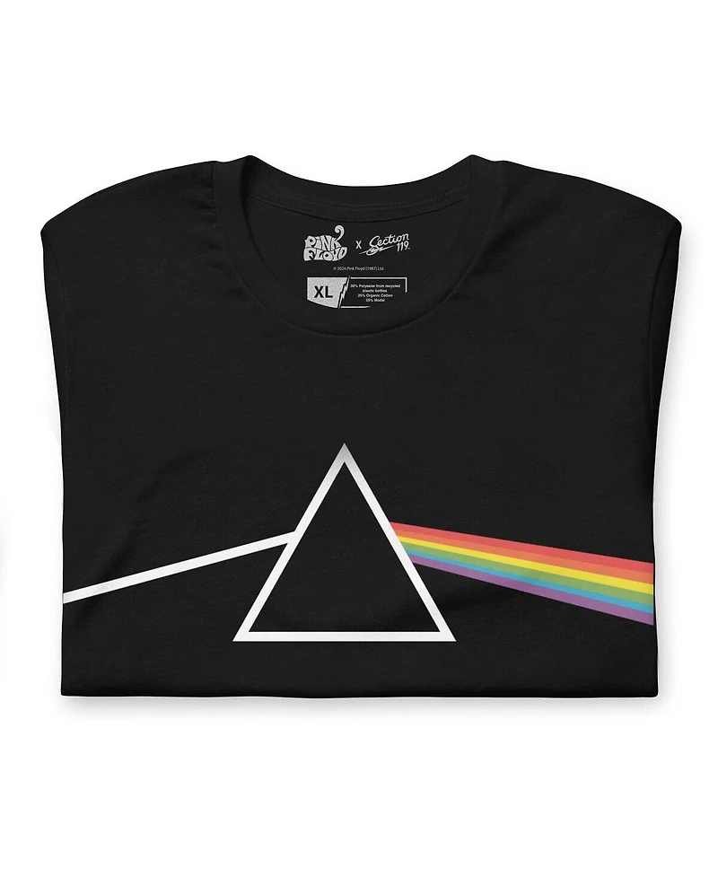 Section 119 Men's and Women's Black Pink Floyd Dark Side Of The Moon Tri-Blend T-Shirt