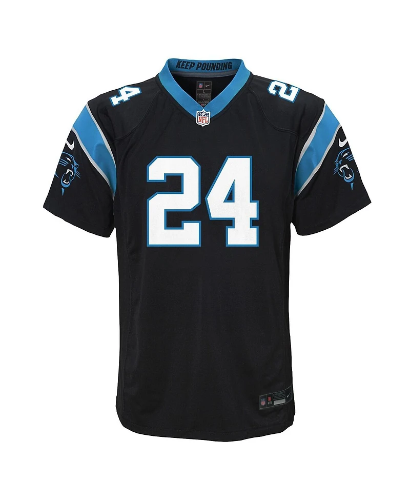 Nike Big Boys and Girls Jonathon Brooks Black Carolina Panthers Team Game Jersey